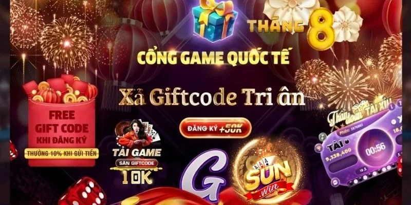 Điểm danh các giftcode Sunwin miễn phí, hấp dẫn nhất hiện nay.