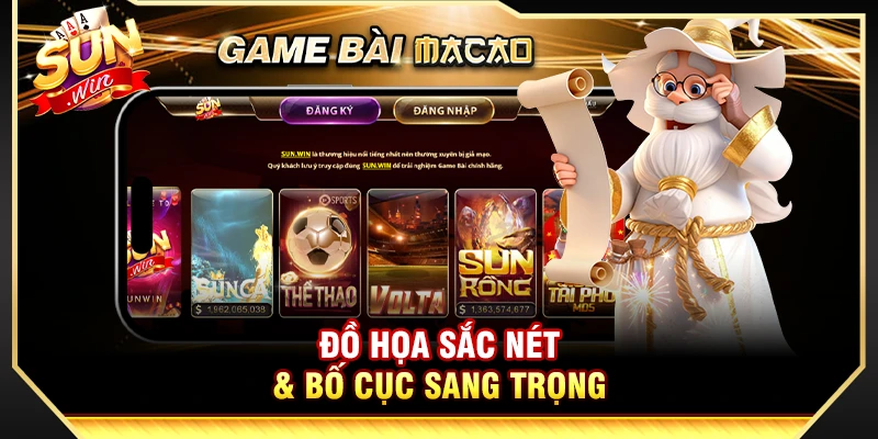 Đồ họa sắc nét & bố cục sang trọng 